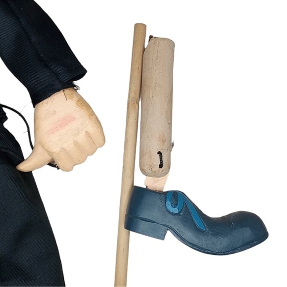 Vintage Charlie Chaplin Wooden Marionette doll - Picture 4 of 5